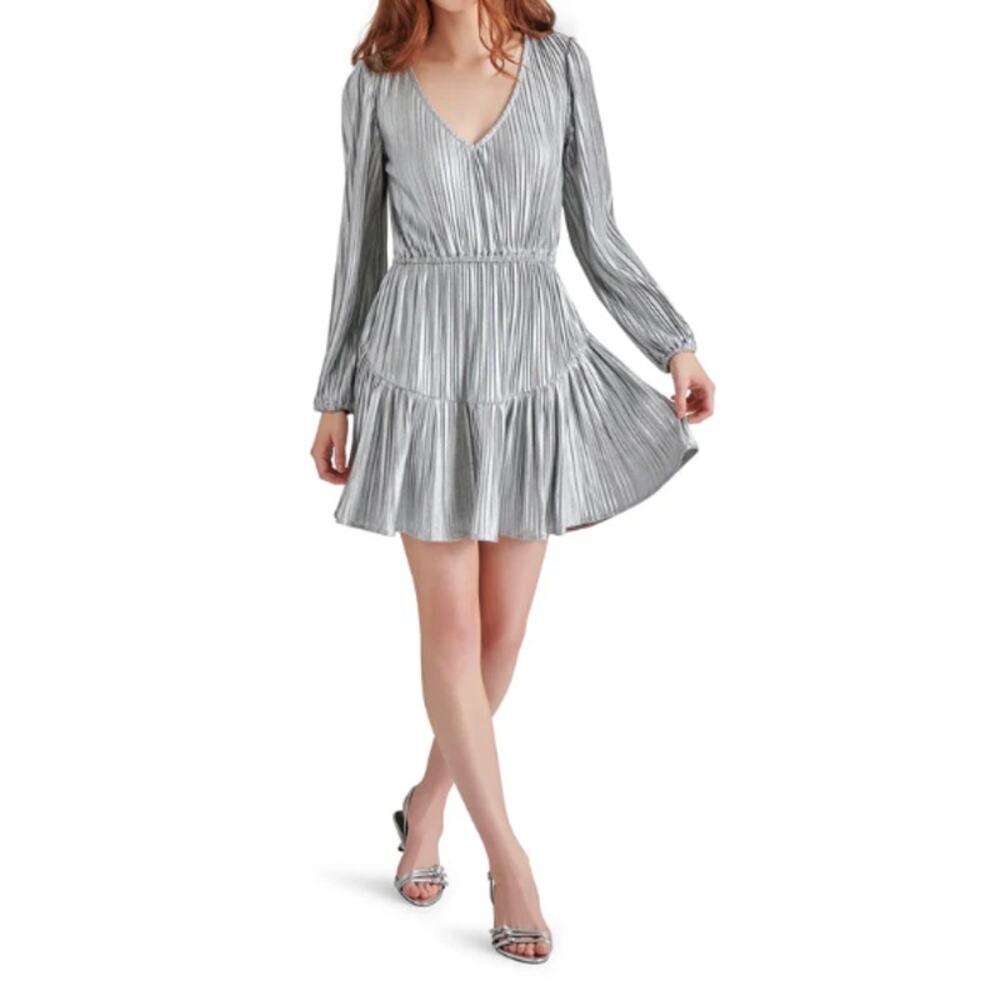 Steve Madden Women's Kara Mini Dress Gunmetal Size XL